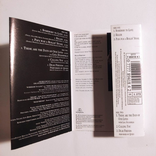 George Michael and Queen Five Live cassette tape like new, pop