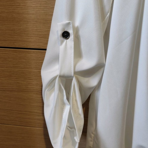 White wrap shirt like new, size L