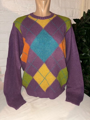 Valentino Jeans wool sweater multicolor like new