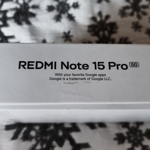 Xiaomi Redmi Note 15 Pro 5G smartphone like new, black, 8/256GB