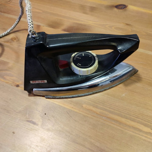 Philips iron old used, non-working