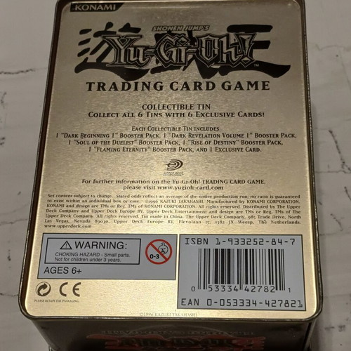 Yu-Gi-Oh! 2005 Collector's Tin Exarion Universe vintage, like new
