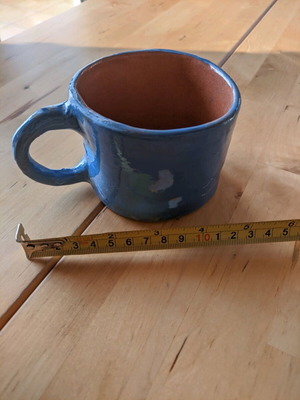 Ceramic mug glazed used