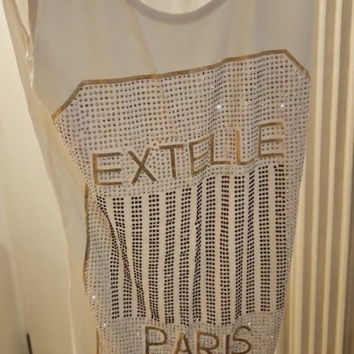 T shirt strass white, like new, size S