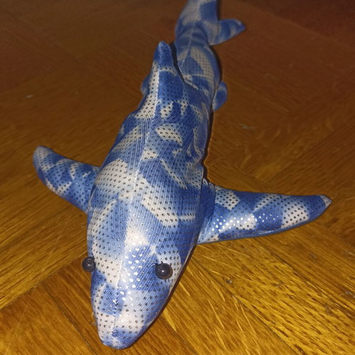Decorative shark with sand inside