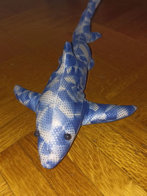 Decorative shark with sand inside