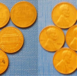 Αμερική Ηνωμένες Πολιτείες 5 Σεντς 1956-1964d 5 νομίσματα (В 025)
