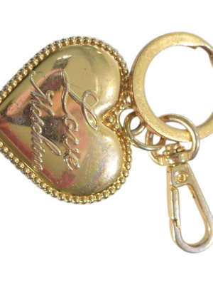 Love Moschino Gold Keychain and Bag Charm used