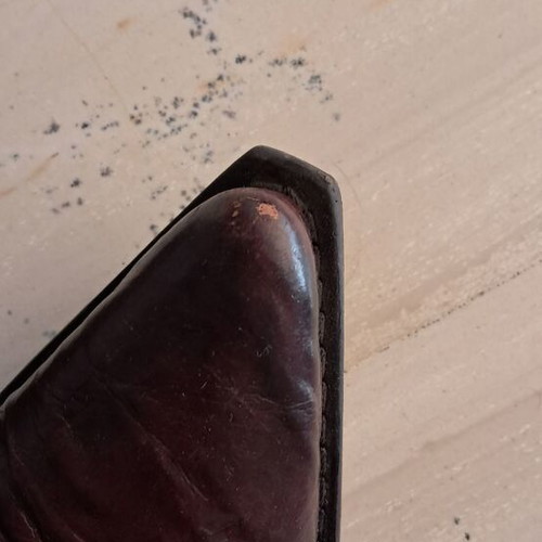 Bata leather boots size 42 like new, brown, zipper inside