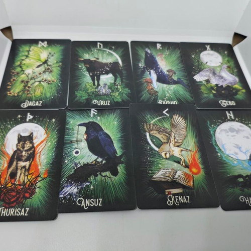 The Witch's Familiar Runic Oracle Deck pocket size, like new