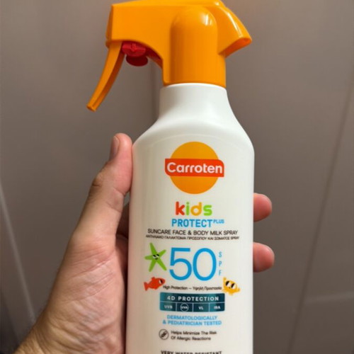 Carroten Kids Protect SPF 50 suncare spray
