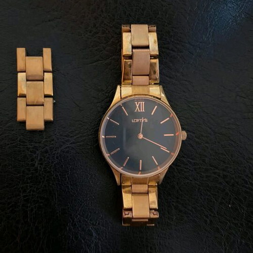 Lofty's watch used, rose gold with black dial