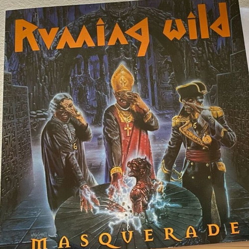 Running Wild Masquerade LP μεταχειρισμένο, unofficial, άπαιχτη κόπια