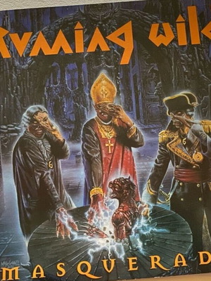Running Wild Masquerade LP μεταχειρισμένο, unofficial, άπαιχτη κόπια