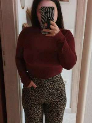 Burgundy soft bodysuit like new, size L Shein