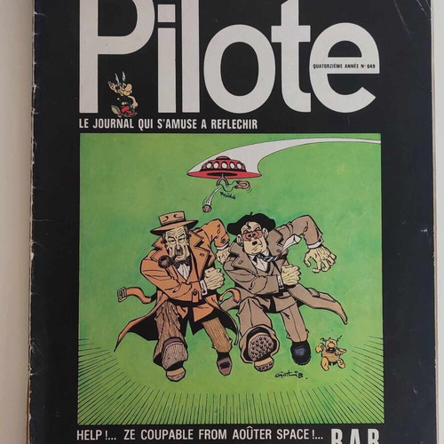 Pilote magazines used, set of 3 issues 1972, French