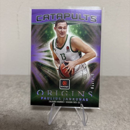 2025-26 Panini Origins EuroLeague Purple #16 Paulius Jankunas Catapults card