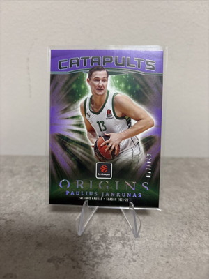 2025-26 Panini Origins EuroLeague Purple #16 Paulius Jankunas Catapults card