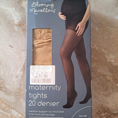 Mothercare maternity tights 20 denier medium, new, beige