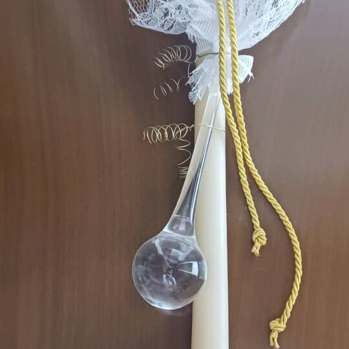 Handmade Easter candles with various designs made to order