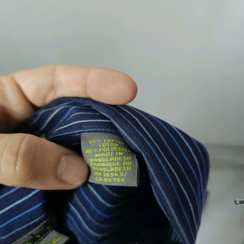 Kenneth Cole Reaction men's striped shirt XL like new, blue