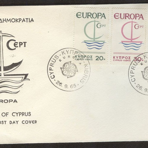1966 Cyprus Europa Cept First Day FDC new
