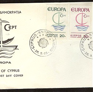 1966 ΚΥΠΡΟΣ EUROPA CEPT  first day FDC