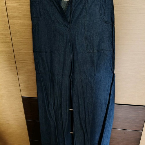 Pants like new, size L 40 12, blue with denim texture