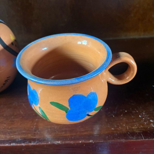 Ceramic handmade jar and cup like new, pack of 2