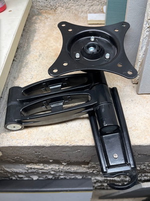Monitor wall mount arm used