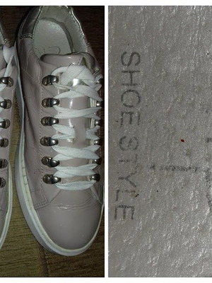 Γυναικεία δερμάτινα sneakers μεταχειρισμένα, νούμερο 38, nude