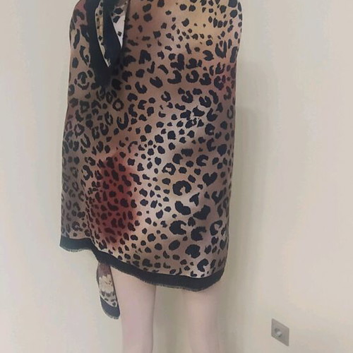 Leopard print pashmina new, scarf and pareo
