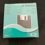 Box of 10 sealed IBM 2HD 1.44 MB floppy disks new