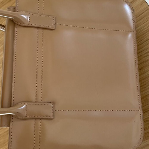 Esprit beige/tan vintage tote handbag