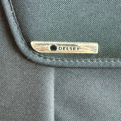Delsey laptop bag used, black, durable fabric with shock protection