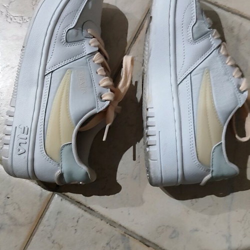 Fila women's athletic shoes like new, size 38, white-gray