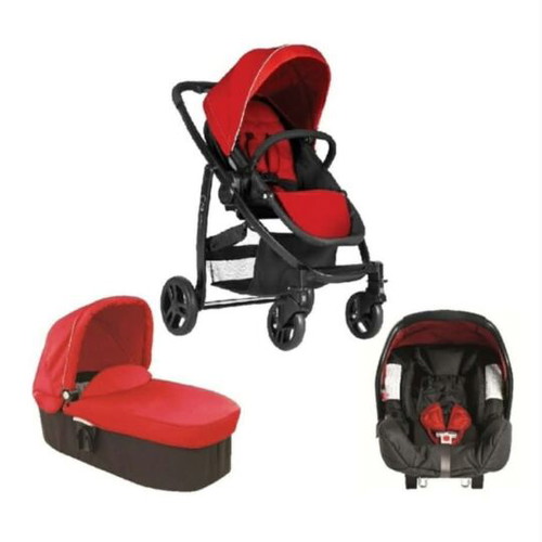 Stroller set with port bebe and bassinet used, 3 pieces