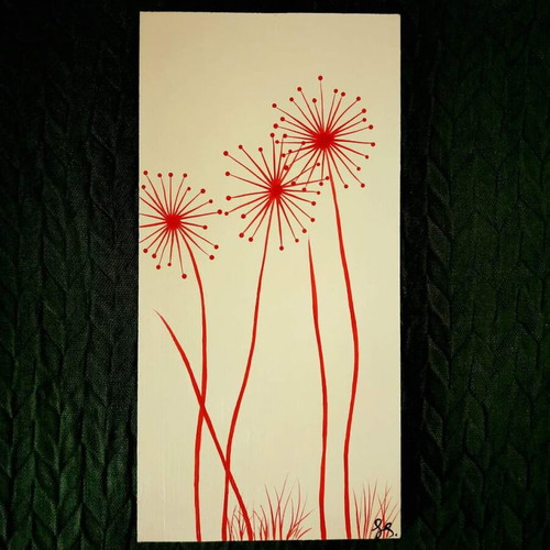 Diptych paintings new, acrylic on wood