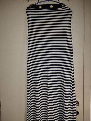 Dress like new, size M, white and blue