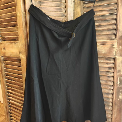 Gianni Rodini A-line skirt midi size 42 like new, black