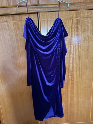 Twenty 29 dress new, velvet, size L 40 12, purple