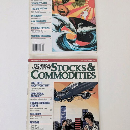 The Traders Magazine used, 13 issues 2005-2006, technical analysis