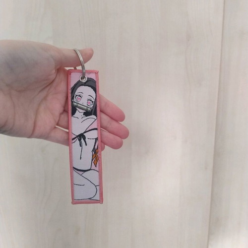 Nezuko anime keychain like new, multicolored