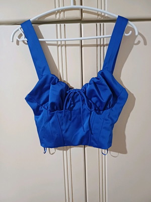 Bershka top size M new, blue blouse