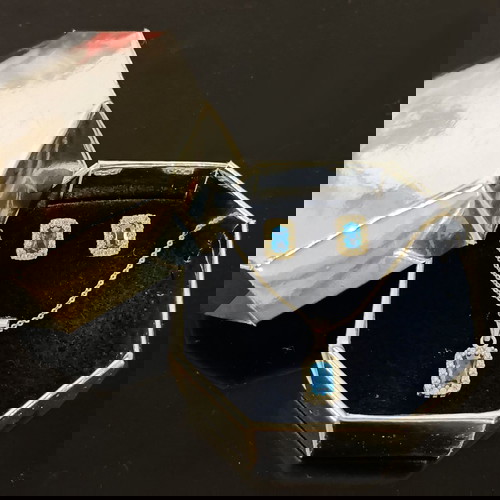 Ασημένιο σετ κολιέ και σκουλαρίκια με aqua marine πέτρα, κατόπιν παραγγελίας