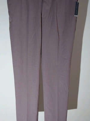 Perry Ellis wool pants new, beige-purple XL