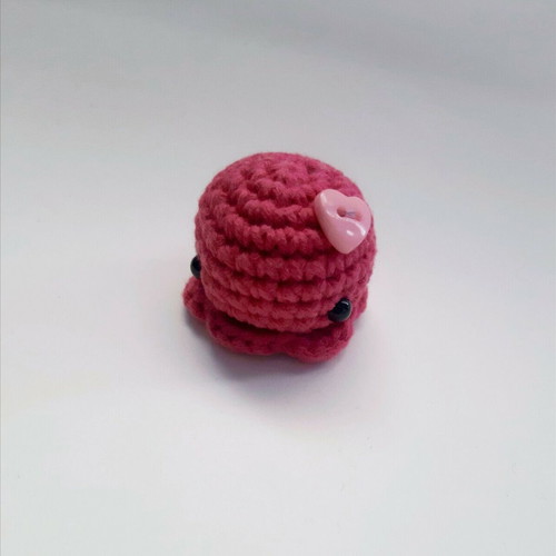 Fuchsia Small Crochet Octopus Amigurumi