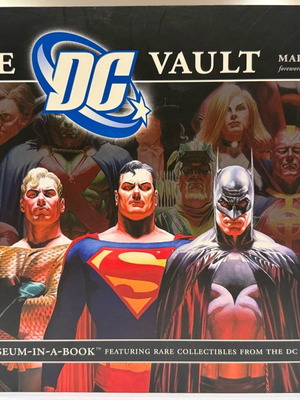 The DC Vault book used with rare collectibles from the DC Universe 2008