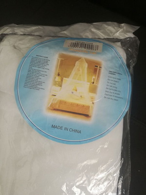 Mosquito net ceiling double bed white 2.5m new