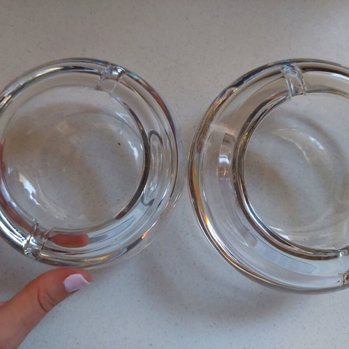 Morava crystal ashtrays new